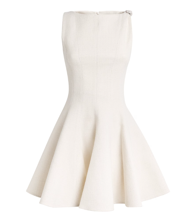 Maje Tweed Flared Mini Dress