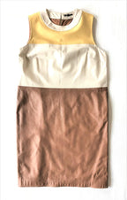 Raoul colorblock leather dress