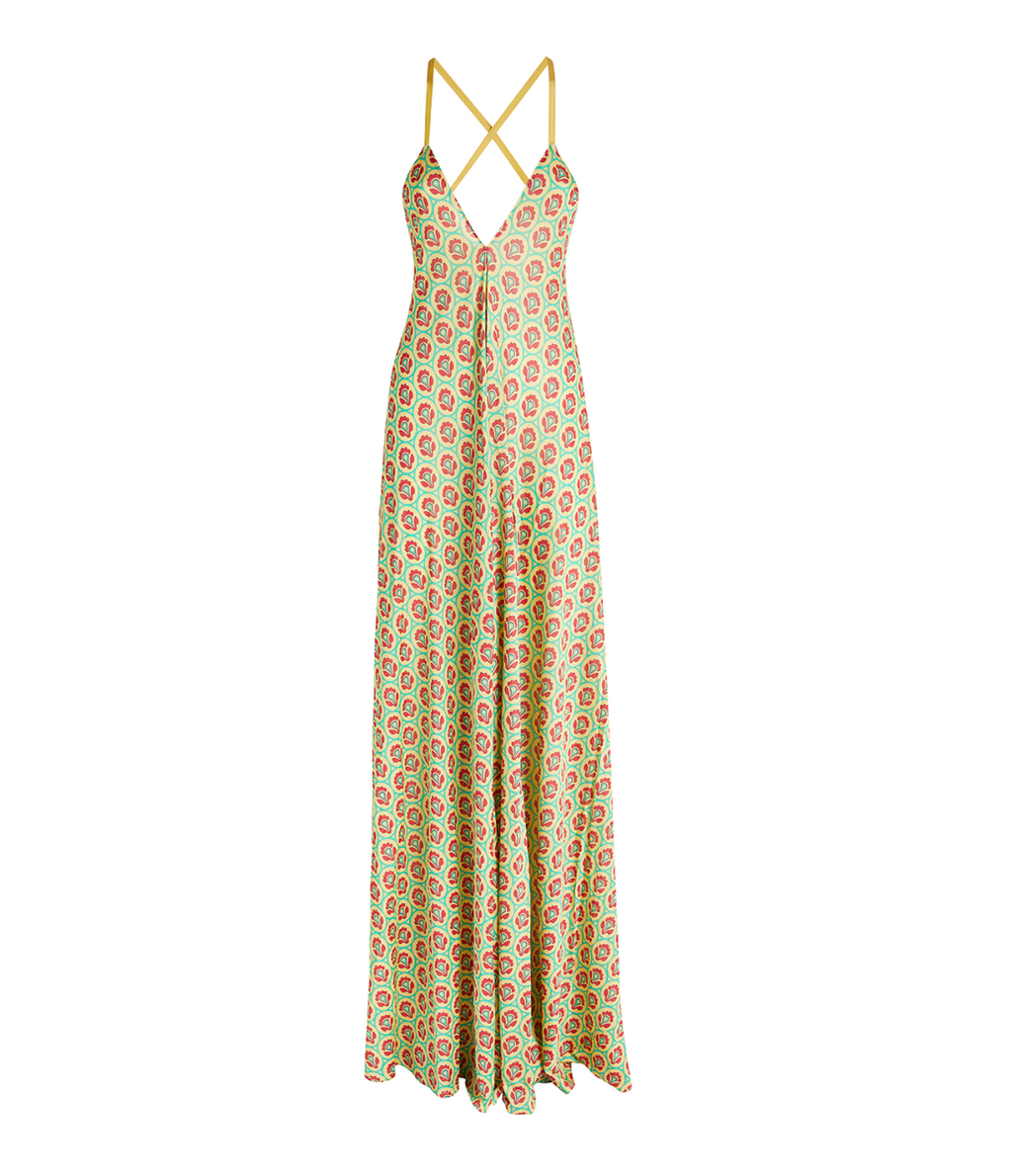 Etro  Printed Woven Maxi Dress