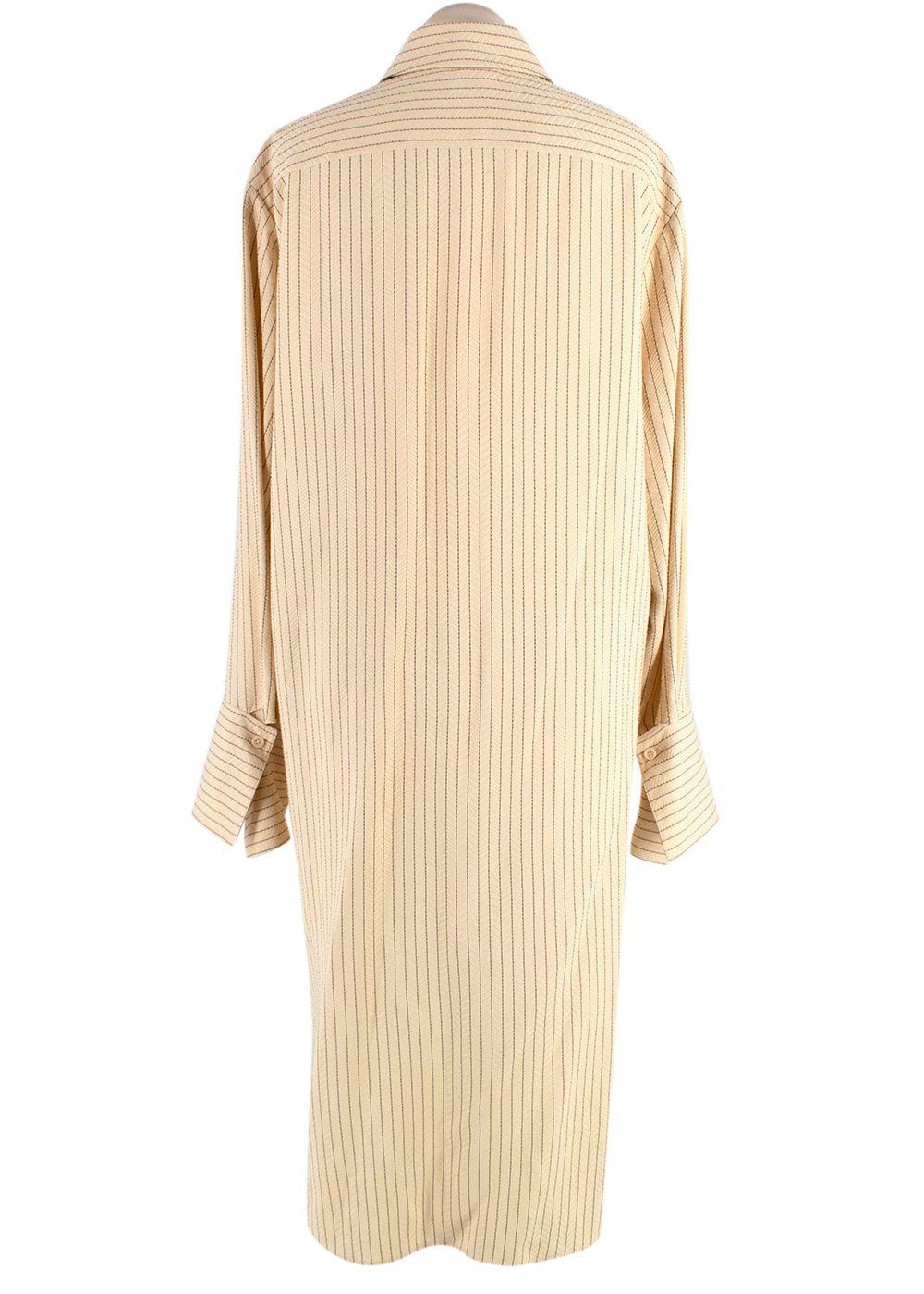 The Row Sonia Striped Jacquard Dress
