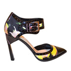 Nicholas Kirkwood Sating & Leather Painted Sandals