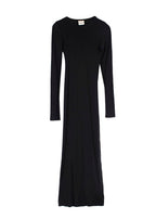 Khaite Black Long Sleeve  Maxi Dress