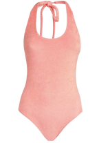 Lisa Marie Fernandez Pink Terry Cloth Amber Swimsuit