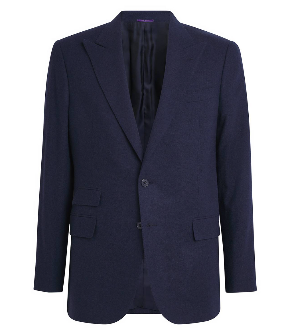 Ralph Lauren Purple Label Wool-Silk-Cashmere Kent Blazer
