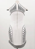 Bless'ed Are The Meek White Cap Sleeved Dress