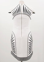 Bless'ed Are The Meek White Cap Sleeved Dress