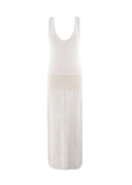 Ninety Percent Cream Crochet Knit Dress