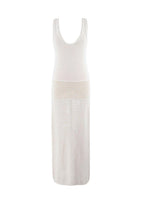 Ninety Percent Cream Crochet Knit Dress