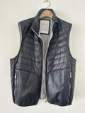 Brunello Cucinelli Black Leather Gilet