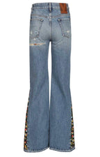 Valentino Embroidered Flared Jeans