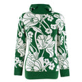 JoosTricot Green Floral Intarsia Hooded Jumper