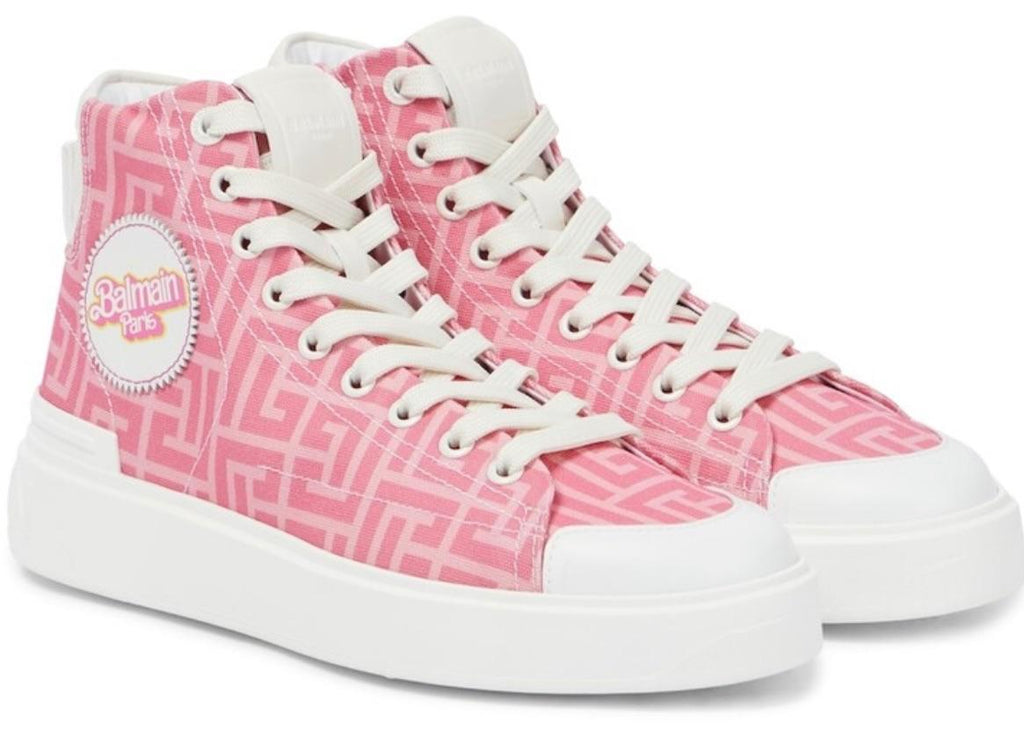 Balmain x Barbie B Court Monogram Sneakers