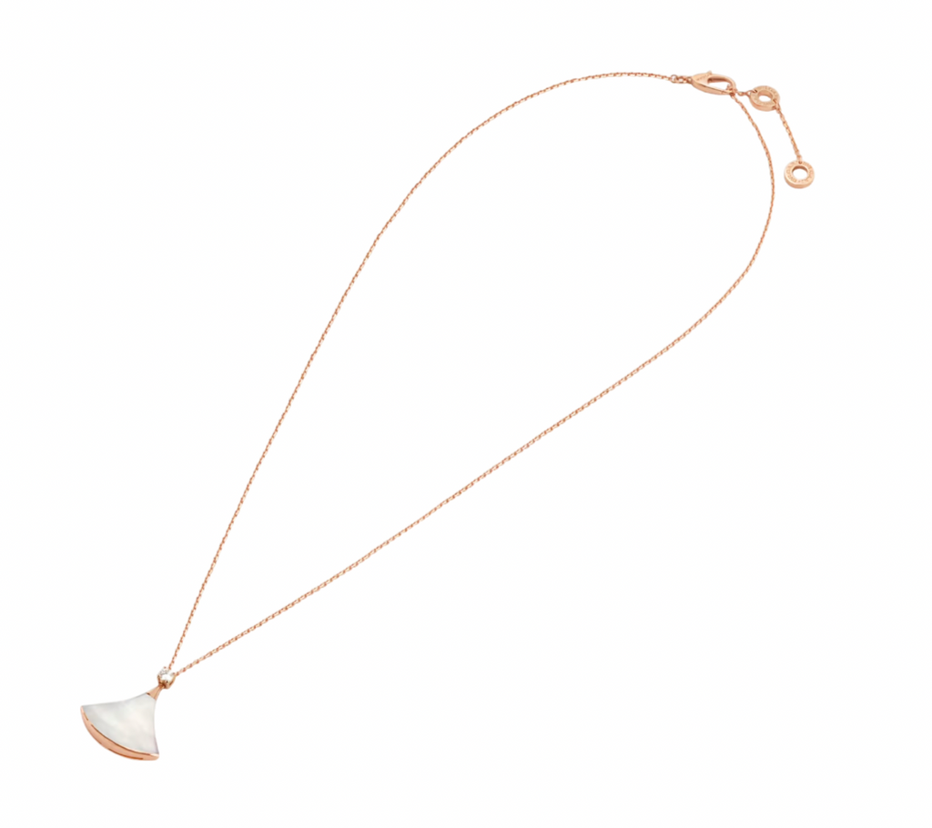 Diva's Dream Mother Of Pearl/Rose Gold Necklace