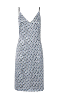 Logo Silk Slip Dress