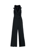 Elie Saab Black Jumpsuit with Velvet Lapels