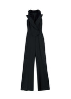 Elie Saab Black Jumpsuit with Velvet Lapels