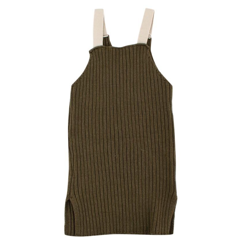 O'ahu Green Ribbed Knit Tank Dress