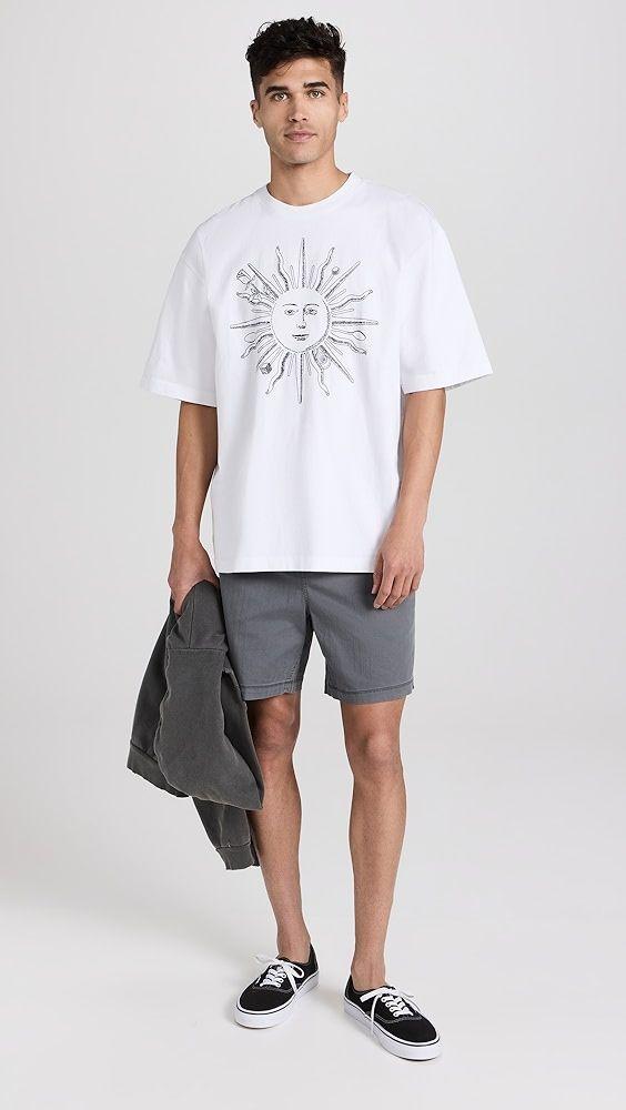 Jacquemus Sun Print White Cotton T-Shirt