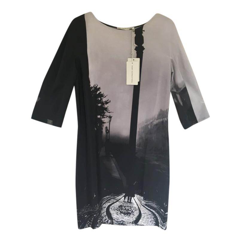 Mary Katrantzou Silk Abstract Print Dress