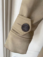 Sharon Wauchob Shearling Lined Cotton Trench Coat