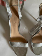 Gianvito Rossi Folie Metallic Anklewrap Sandal