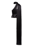 Magda Butrym Silk Wrap Neck Top