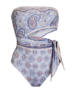 Zimmermann Vitali Scarf Tie One Piece Bathing Suit