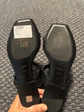 Saint Laurent Black Cassandra Sandals