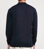 John Smedley Extra Fine Merino Long-Sleeve Herbie Polo Shirt