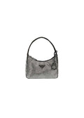 Black Satin Crystal Embellished Re-Edition 2000 Mini Bag
