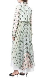 Silvia Tcherassi Birdie Printed Trench Shift Dress