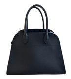 Dark Navy Grained-Leather Margaux 10 Bag