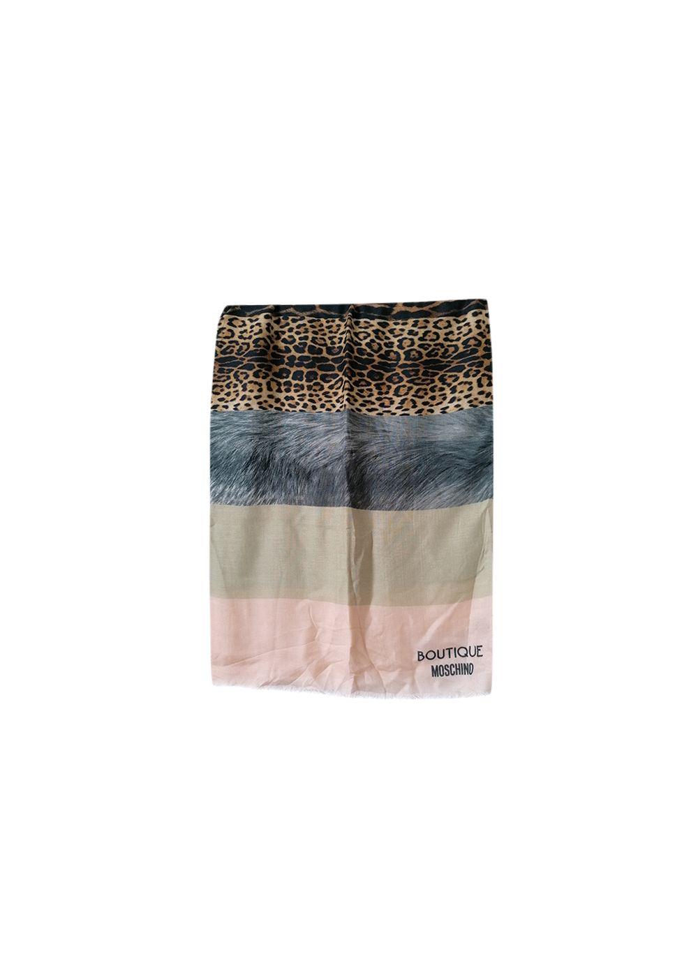 Multicolour striped shawl