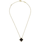 Van Cleef & Arpels Magic Alhambra Pendant Necklace 18K Rose Gold and Onyx