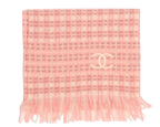 Chanel Pink  Cashmere Scarf