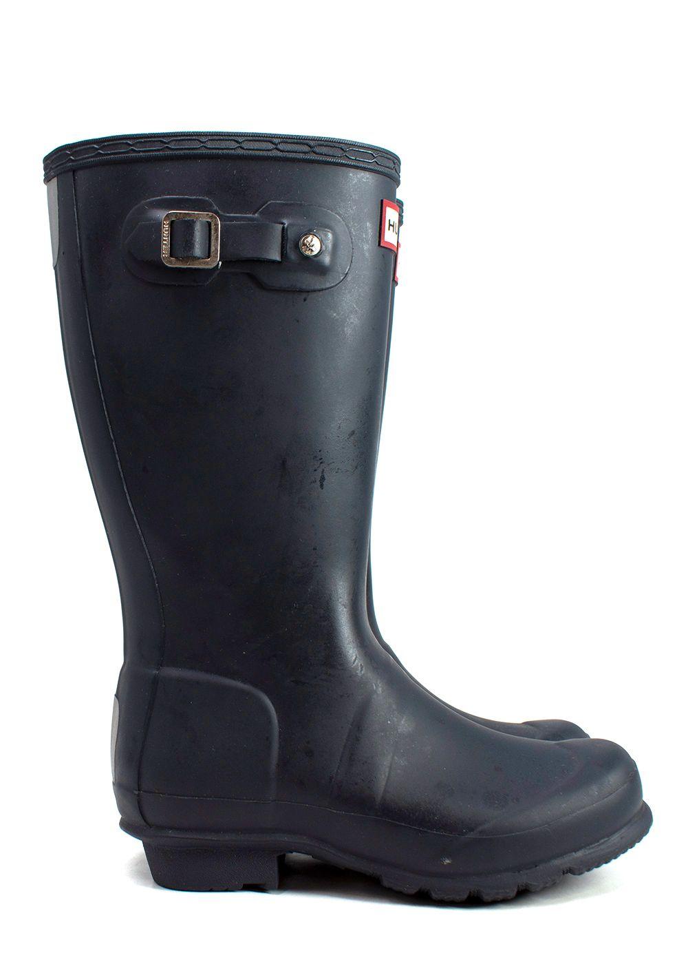 Kids Size 33 Carbon Wellington Boots