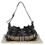 Black Quilted Classic Check Margaret Shoulder Bag