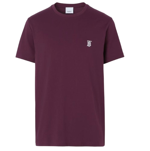 Burberry Burgundy TB Logo T-Shirt