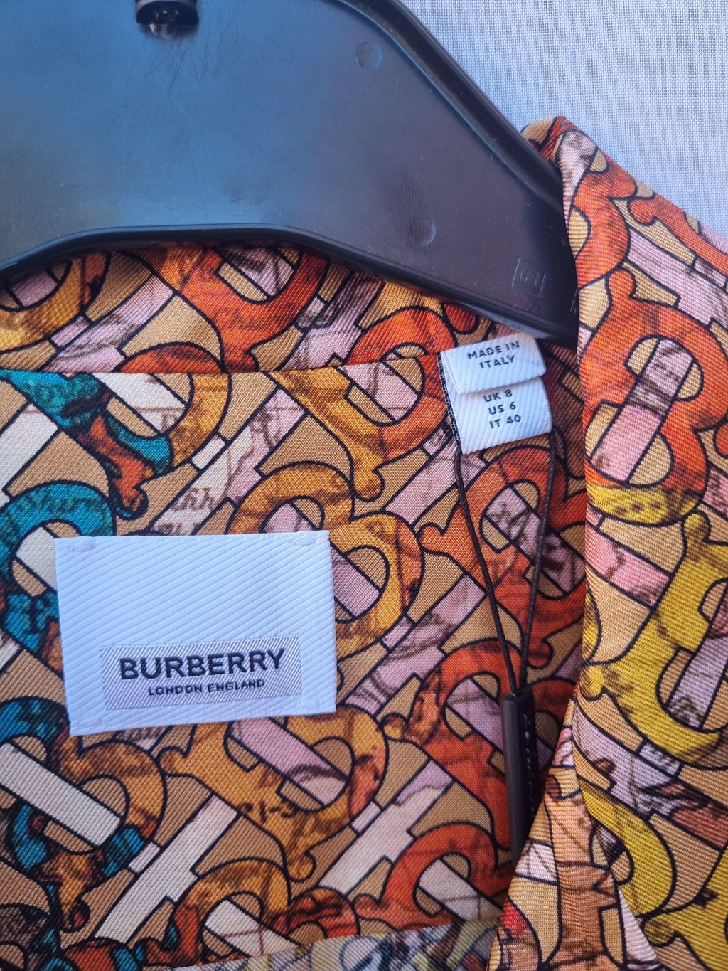 multicolour cotton map print shirt