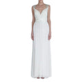 Catherine Deane White Tulle Pleated Wedding Gown