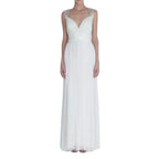 Catherine Deane White Tulle Pleated Wedding Gown