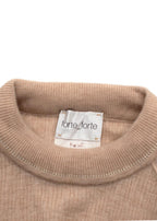 Forte Forte Beige Ribbed Cashmere Top
