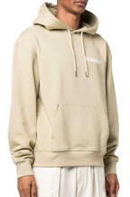Jacquemus Le Sweatshirt Beige Cotton Hoodie