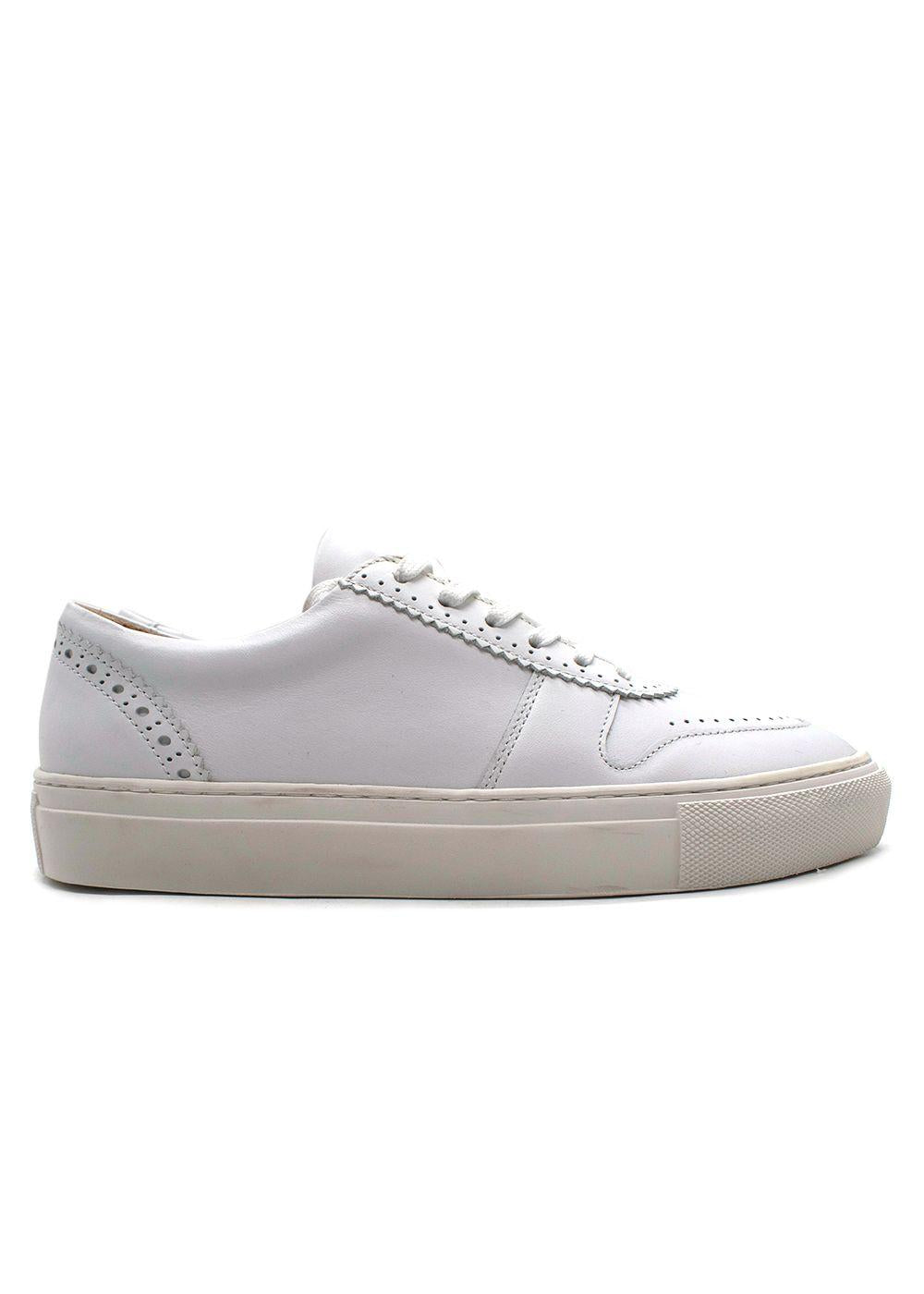 Ulla Johnson White Sneakers with Scallop Detail