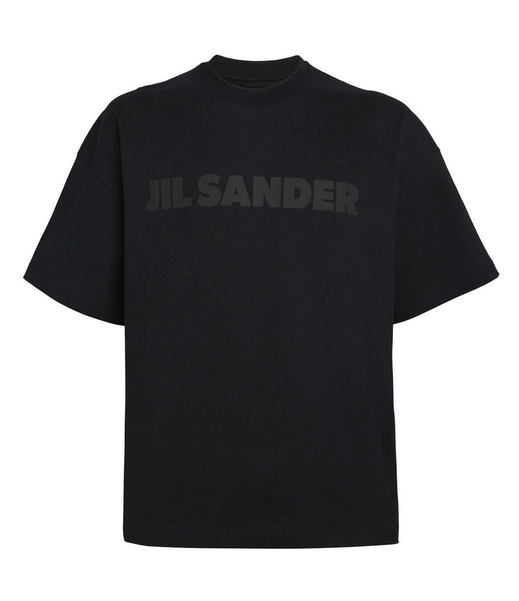 Jil Sander Round Collar Tonal Logo T-Shirt