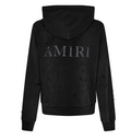 Amiri Black Distressed Shotgun Zip Hoodie SN24