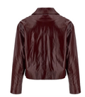 Self-Portrait Cropped Leather Jacket