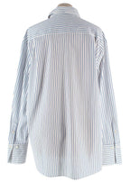 Frame Blue and White Pinstripe Shirt