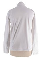 Bogner White Quarter Zip Logo Baselayer