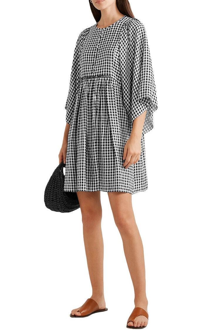 Michael Kors Collection Gingham Seersucker Dress